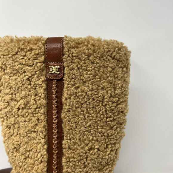 Sam Edelman Womens Elfie Leather Platform Round Toe Sherpa Mid-Calf Boots 7.5 - Picture 3 of 6